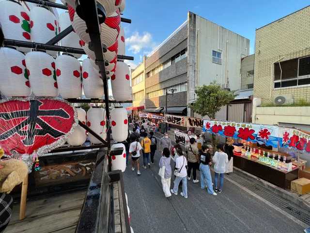 18時ごろ、本町だんじり上から